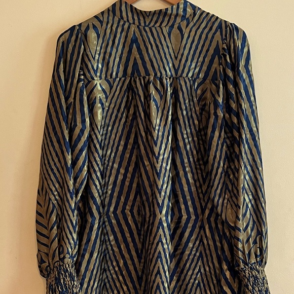 NWT Anthropologie Sissel Edelbo Celeste Mini Dress Upcycled Sari One Size - Picture 4 of 9